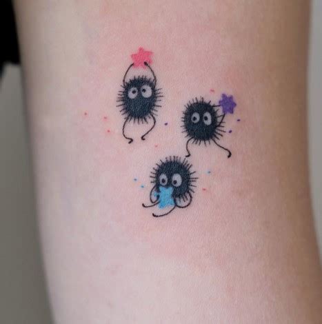 spirited away soot sprites tattoo|Studio ghibli soot sprites tattoo